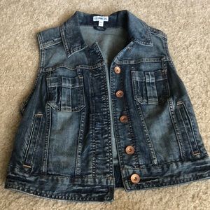 Express denim vest